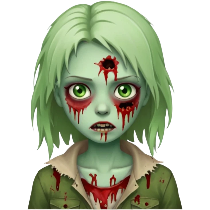 Pretty girl zombi emoji