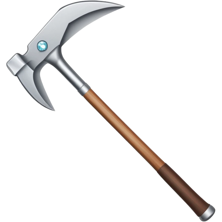 diamond hoe with brown handle emoji