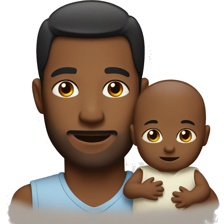 Men with baby emoji