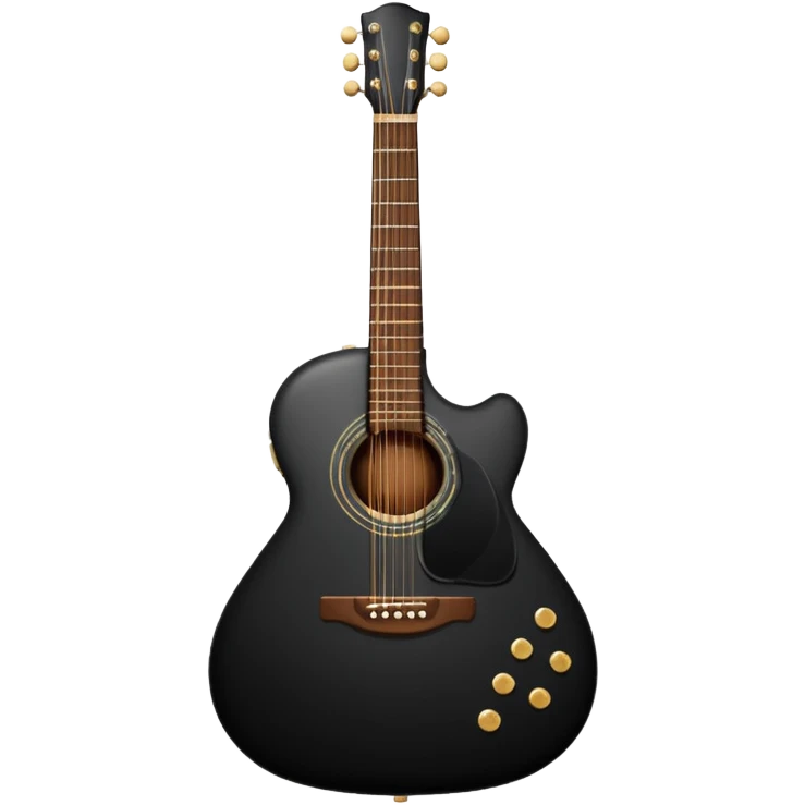 Black guitar emoji