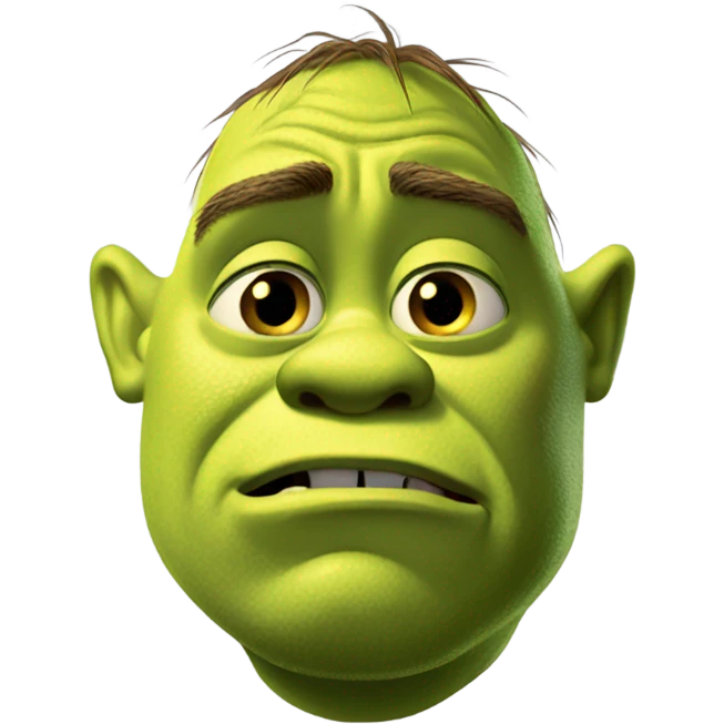 shrek is crying emoji