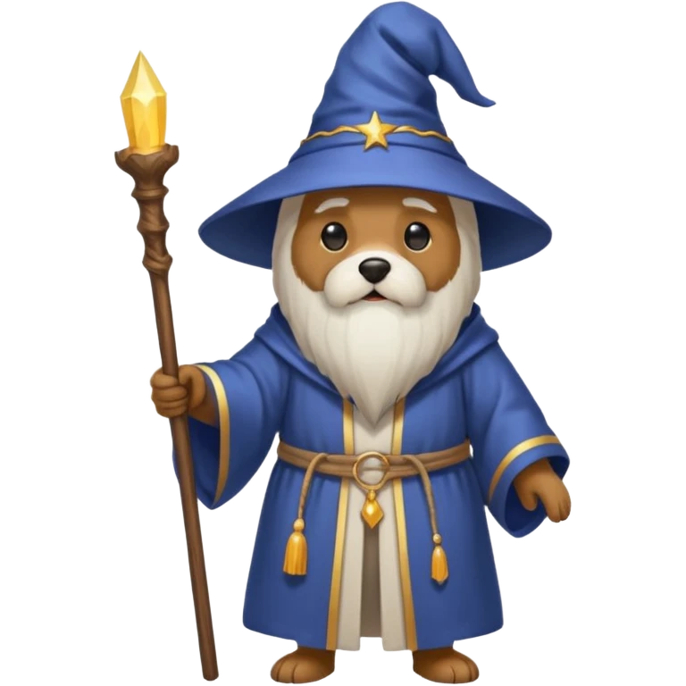 Dog wizard emoji