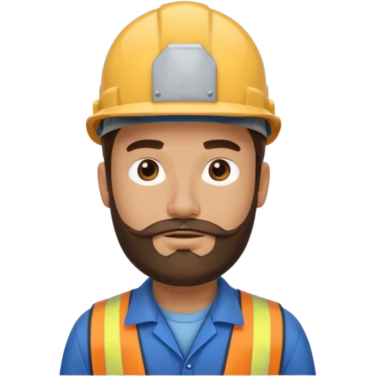 factory worker man with beard emoji