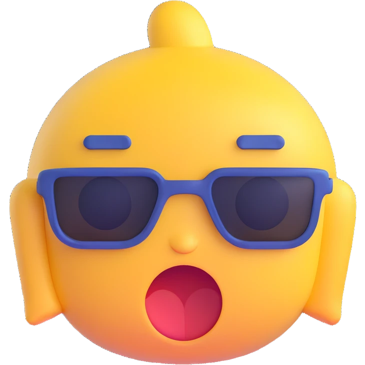 facebook icon, 3D emoji style emoji