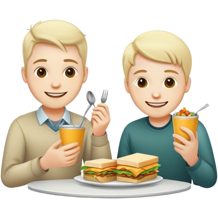 two programmers on lunch emoji