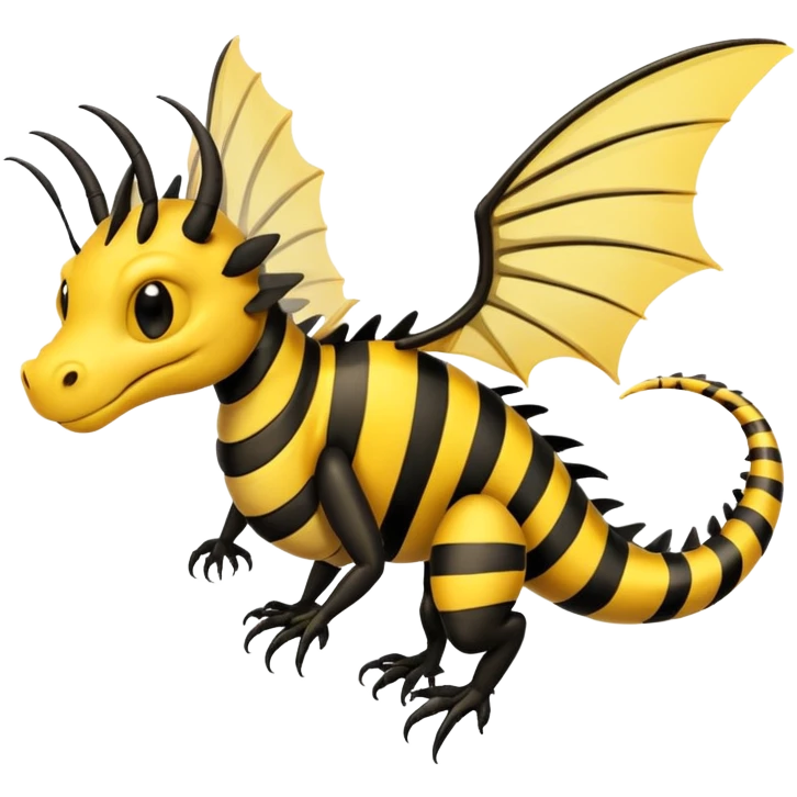 Dragon that’s a bee emoji