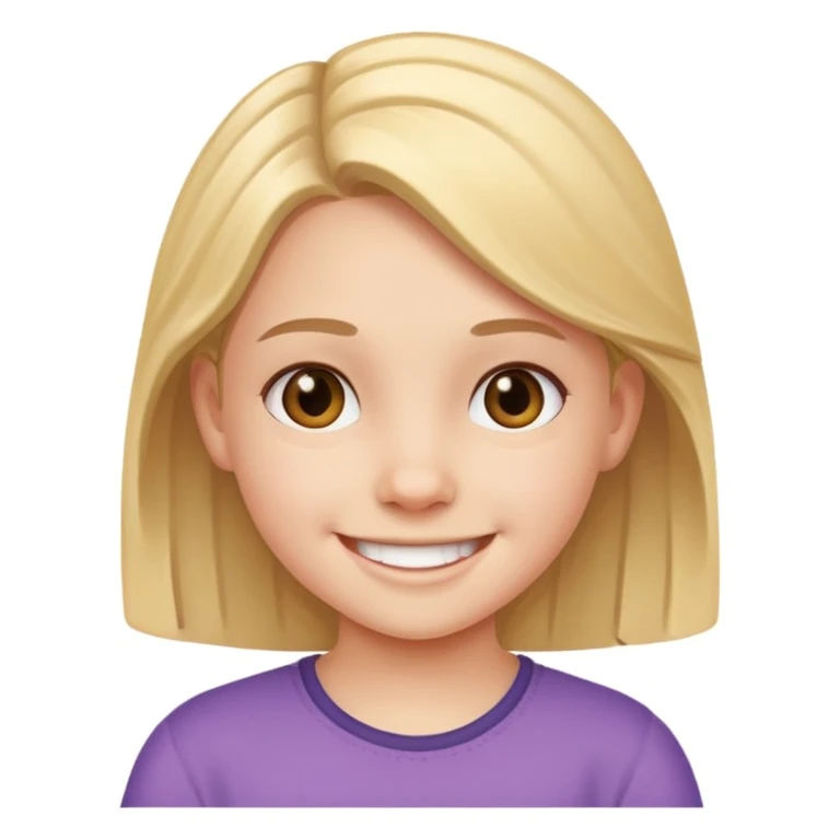 une pré adolescente  emoji