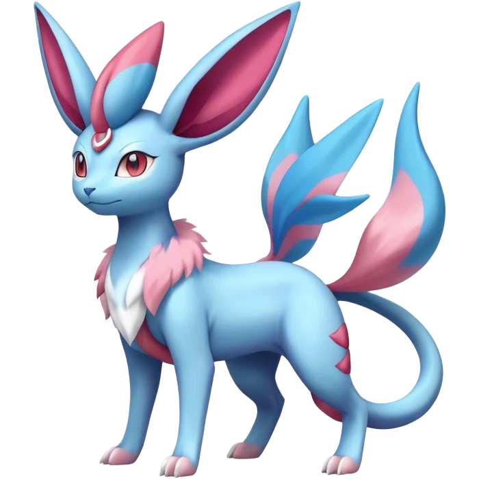 Sylveon-suicune-salamence-hybrid, full body emoji
