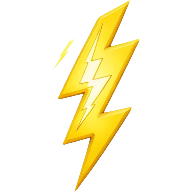 yellow lightning emoji