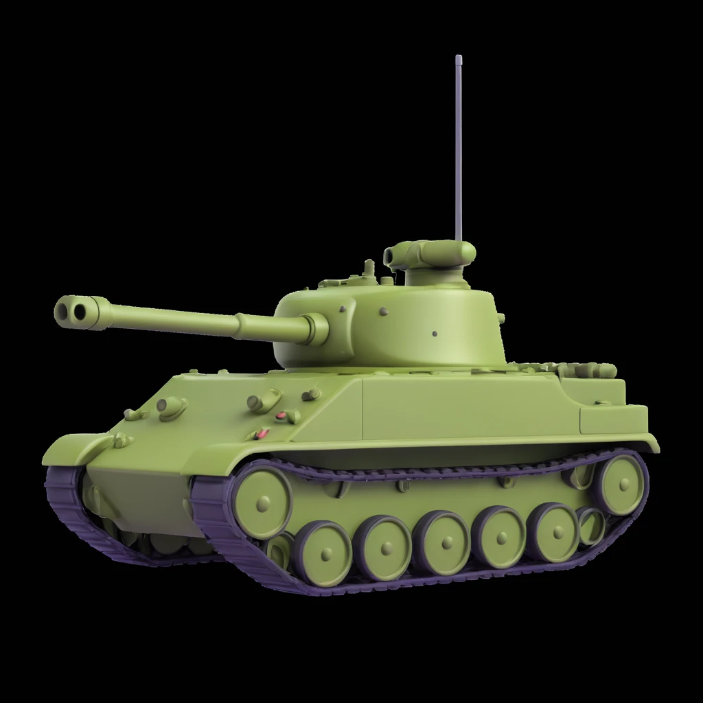 realistic detailed tank, 3D style emoji