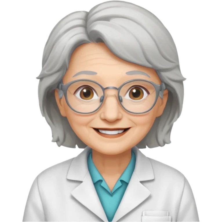 scientist professor old woman emoji