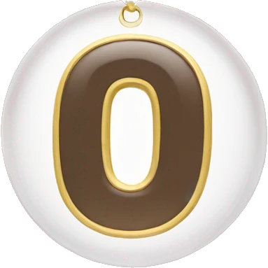 “R” bubble letter necklace  emoji