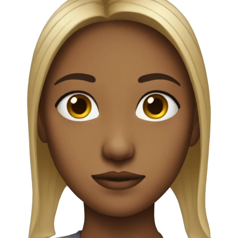  girl head down + nose  emoji