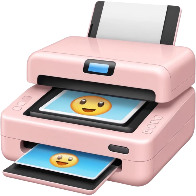 Light Pale Pink Photo Scanners emoji