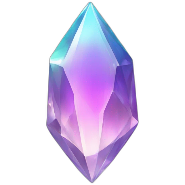 Iridescent crystal  emoji