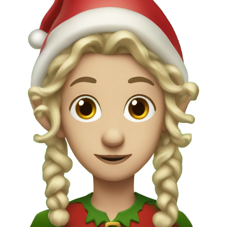 Christmas elf emoji