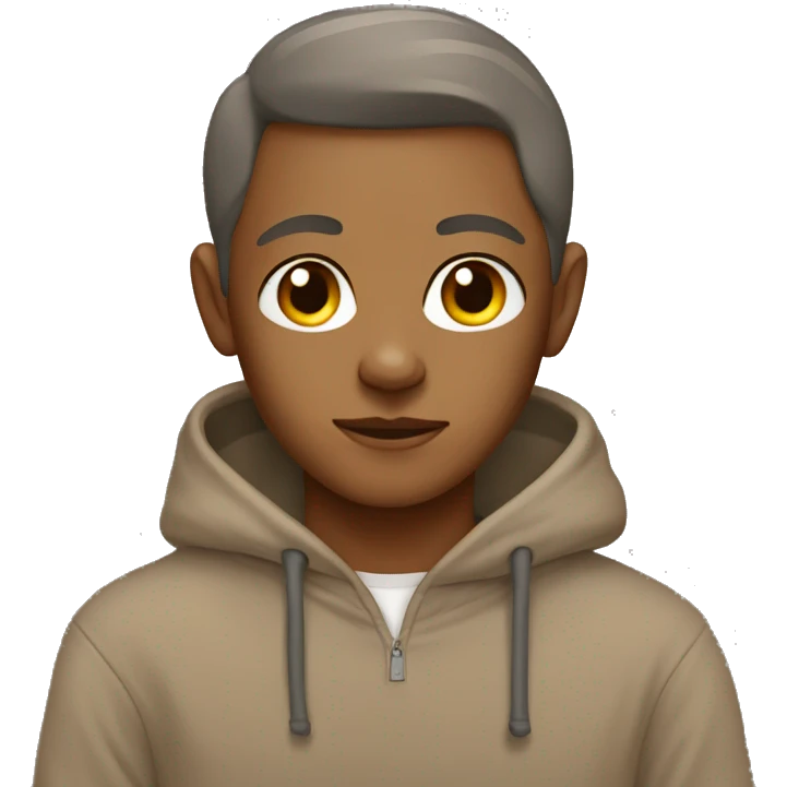 gray sphinx in a brown sweatshirt emoji