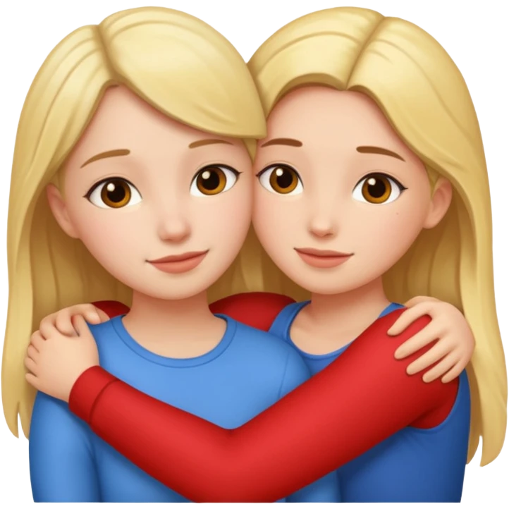 two girls Hugging emoji
