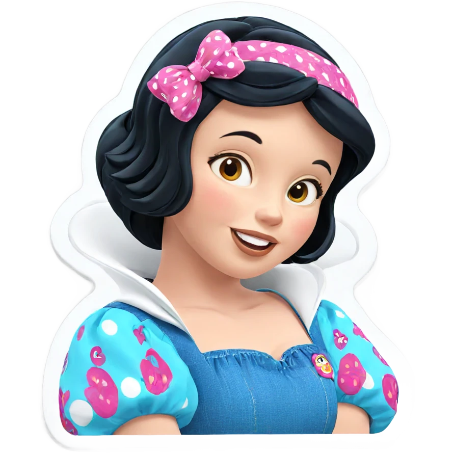 smiling girl in cute dress emoji