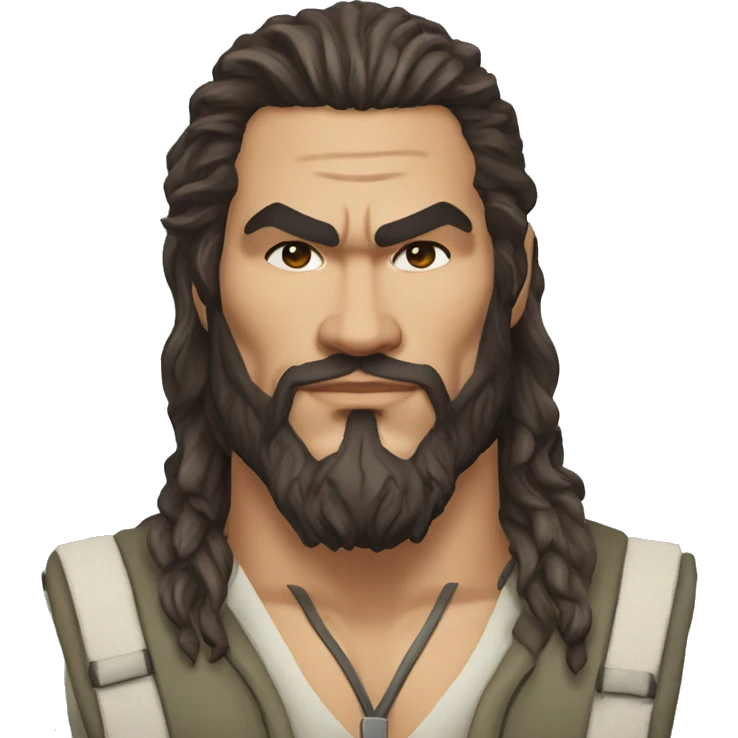 realistic jason momoa wearing vest emoji