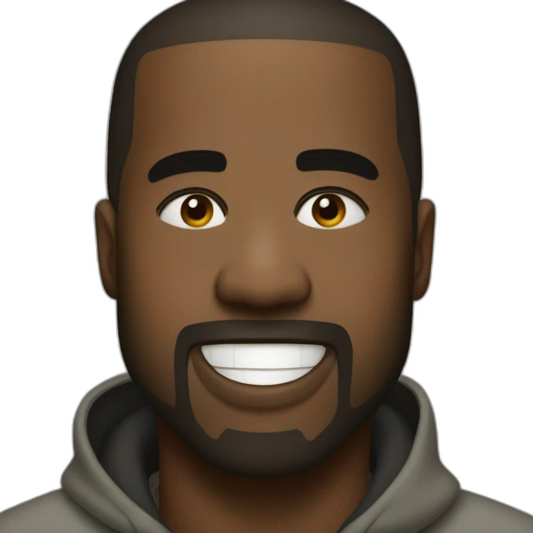 Kanye West happy face emoji