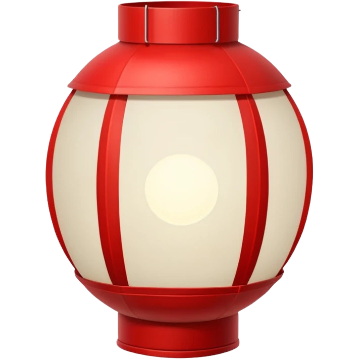 Paper Lantern + red glow emoji