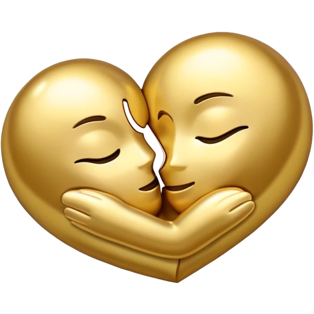 Heart hugging  emoji