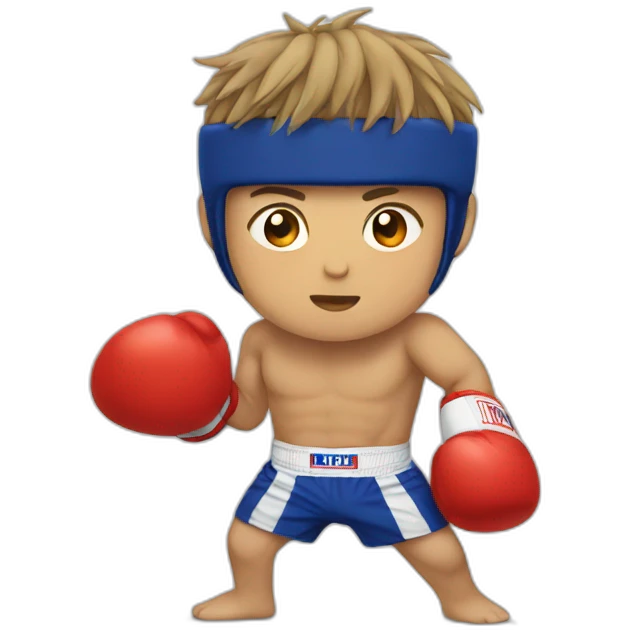 Boxeur thai emoji