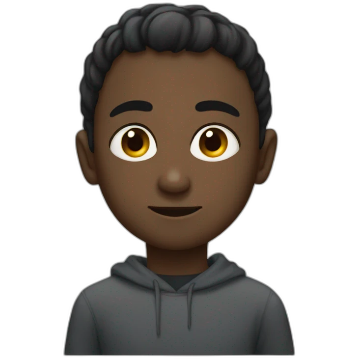 Zemmour with black kid emoji