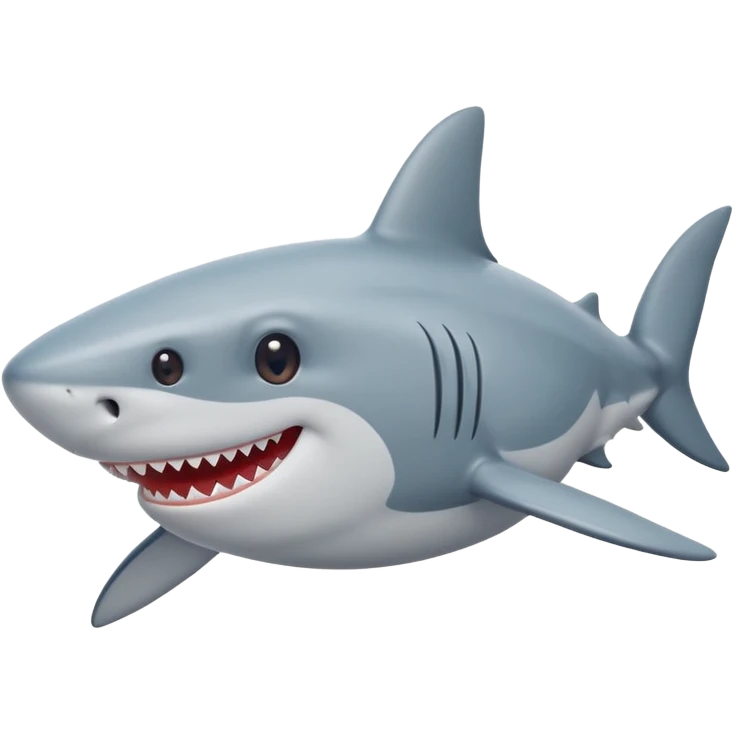 cute shark emoji