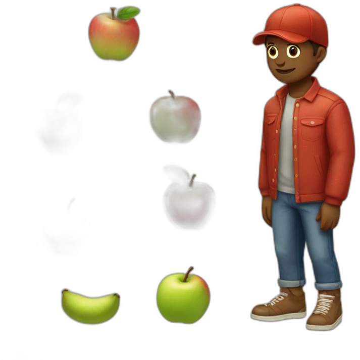 manzana y ropa emoji