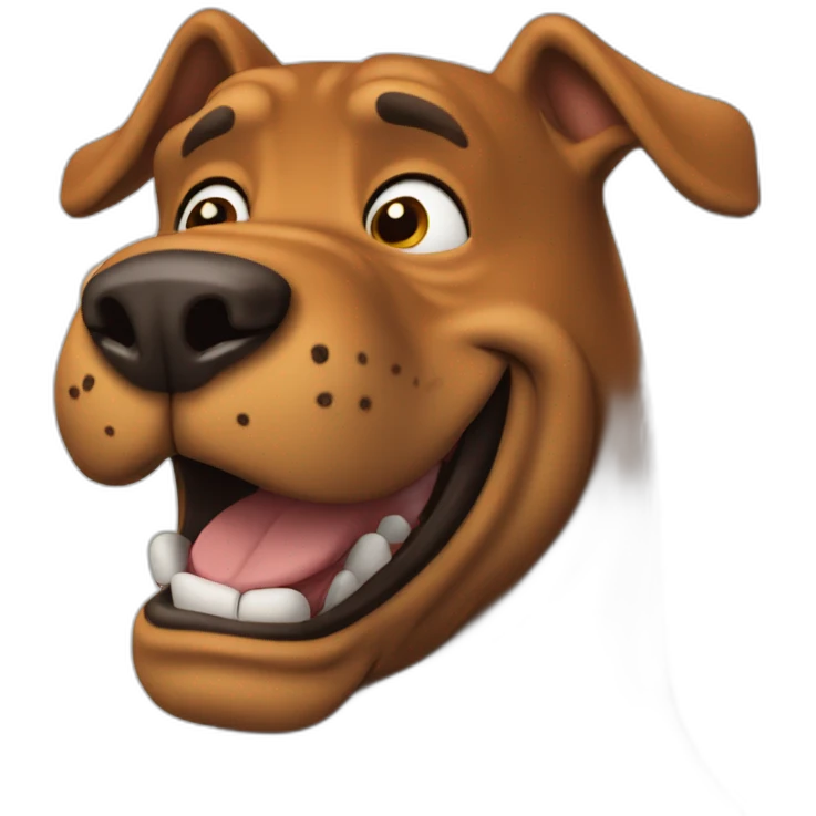Scooby-doo happy emoji