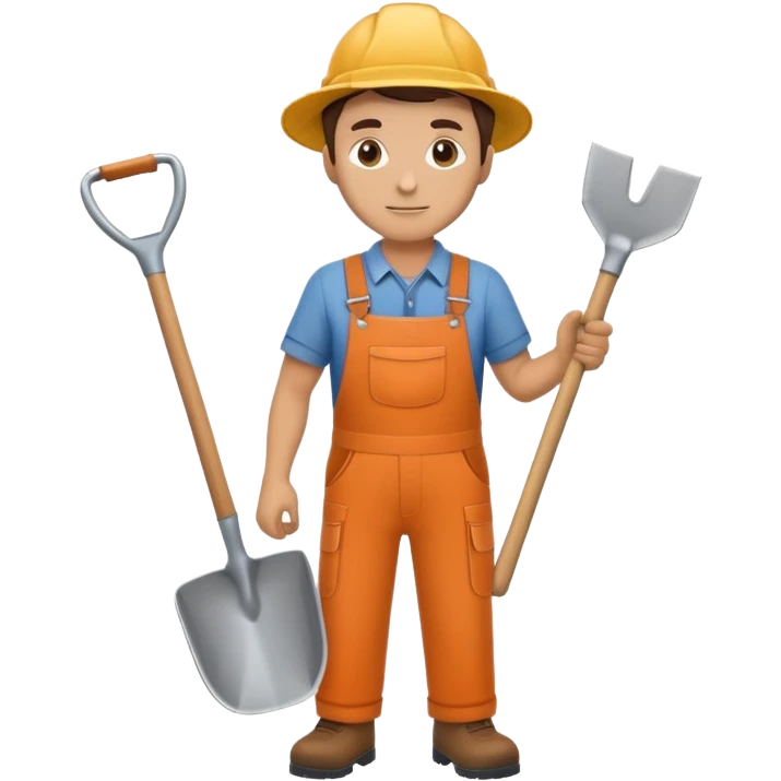gardener with a shovel emoji