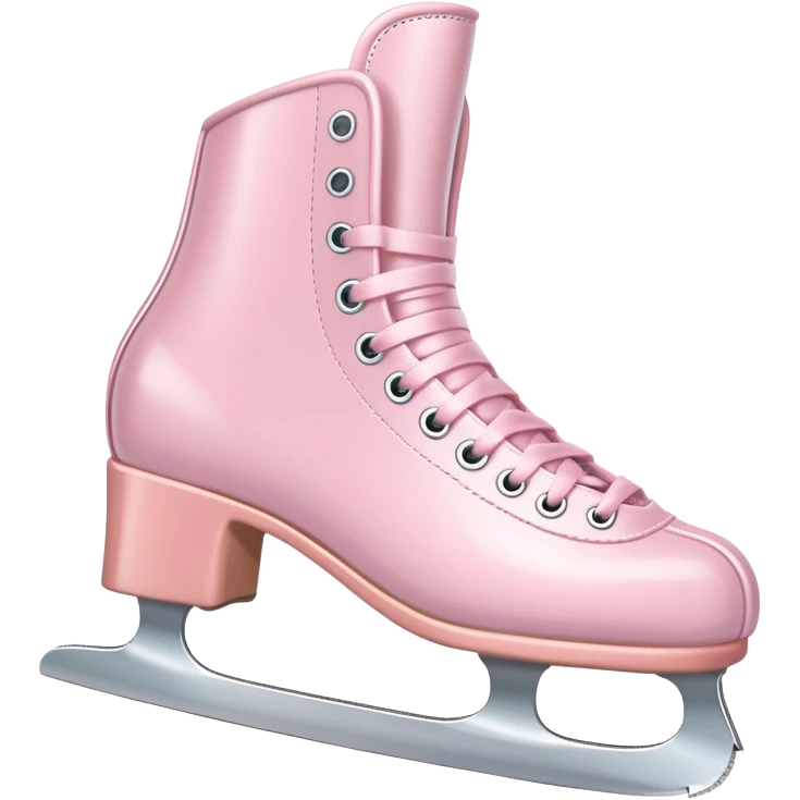 Pastel pink ice skates  emoji