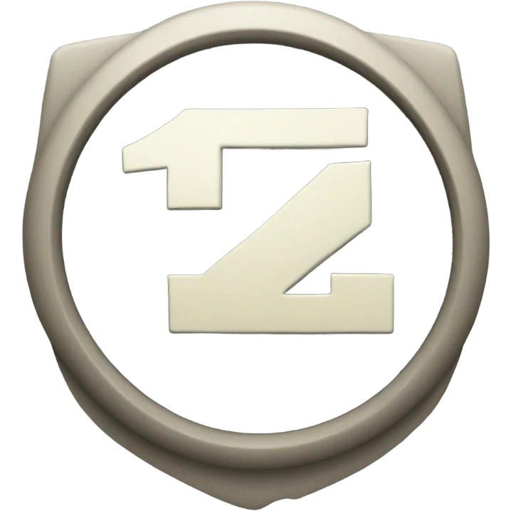 an emblem with the number 1 emoji