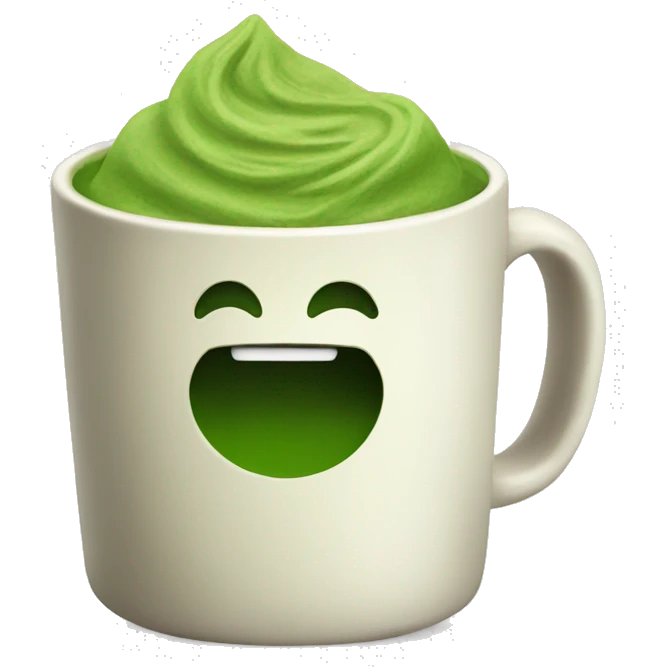  matcha in a mug emoji