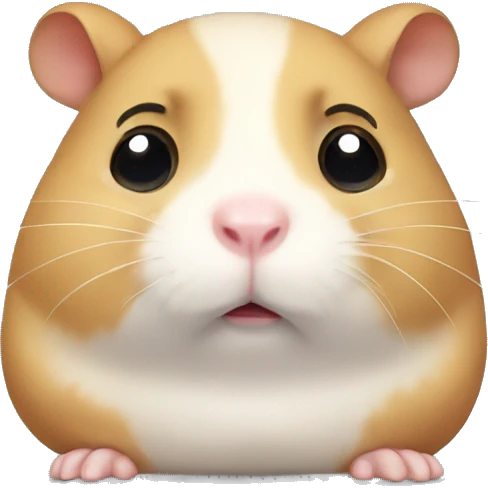 Sad hamster  emoji