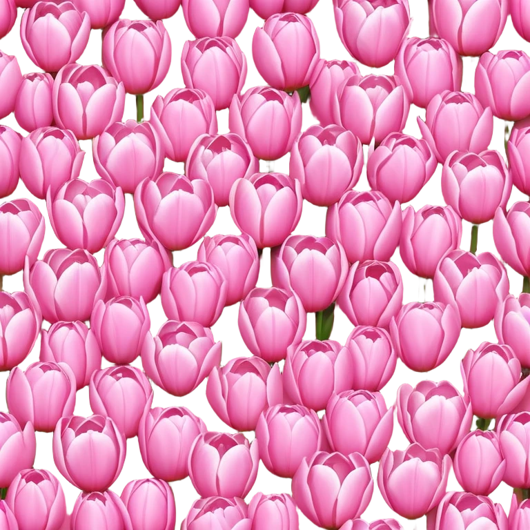 Heart of pink tulips  emoji