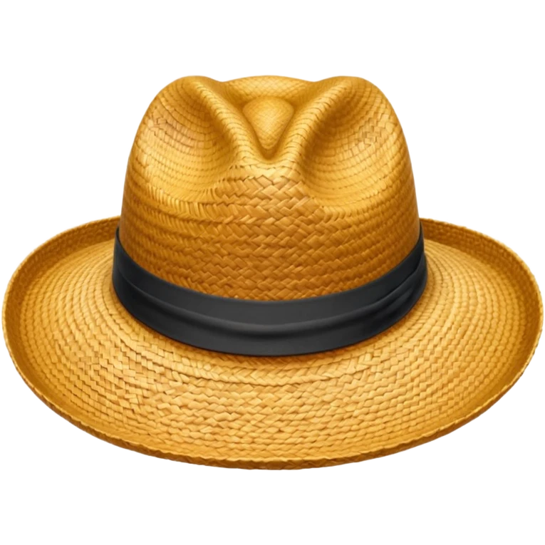 just a hat made of straw emoji
