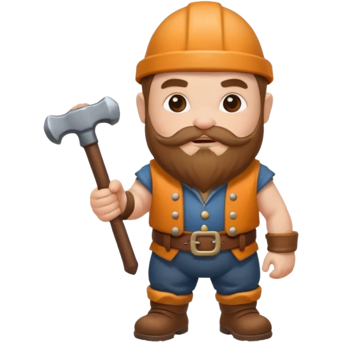 Dwarf hammer emoji