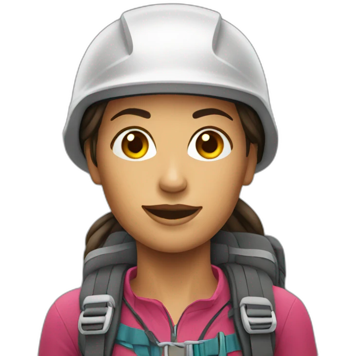 woman climber emoji