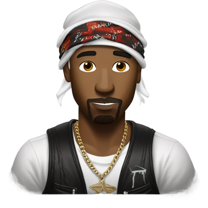2pac if he was white emoji