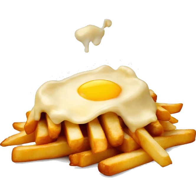 Poutine qui mange une poutine  emoji