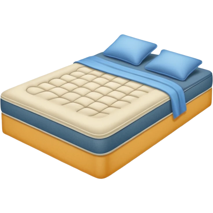 Matress of a bed is sinking in emoji