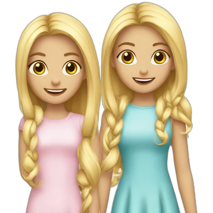 3-blonde-girls-best-friends emoji