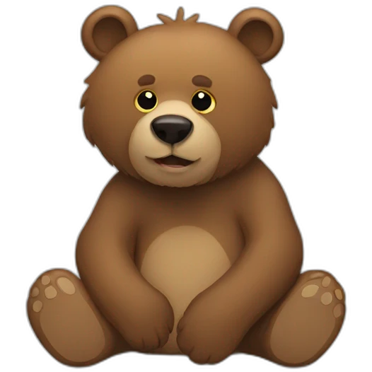 Bear with autism emoji