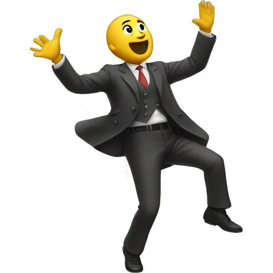 Man throwing dollars in the air  emoji
