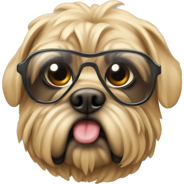 Mops med solglasögon  emoji