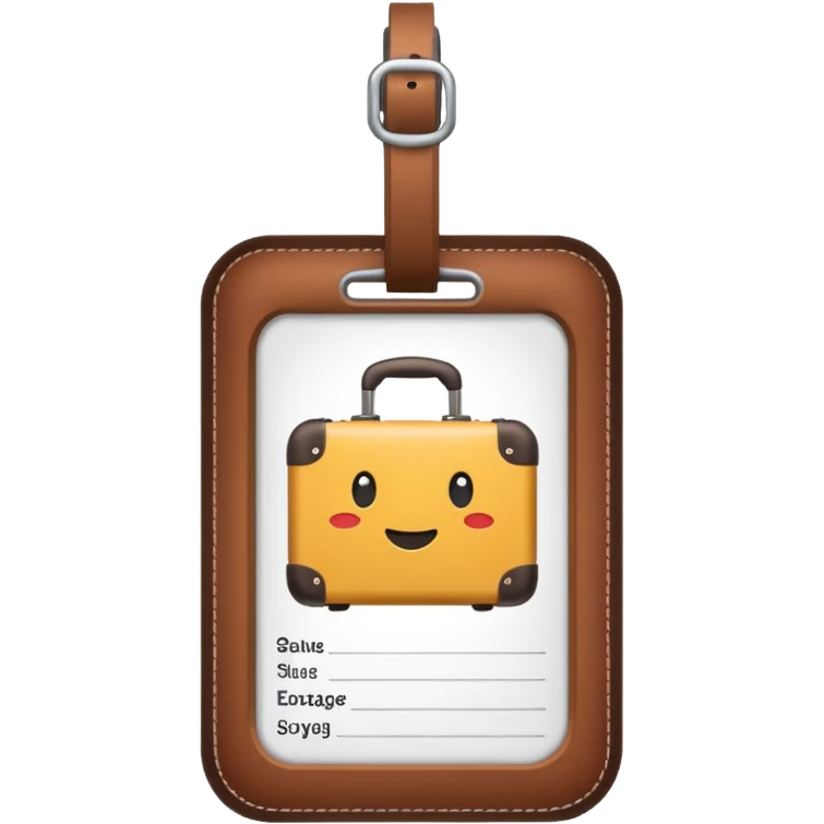 luggage tag emoji