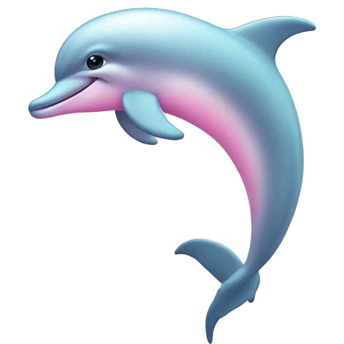 Pastel-pink-colors-dolphin emoji